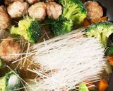 豚こま団子野菜春雨中華風煮込み作り方11写真