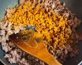 ゴーヤのカレーそぼろ炒め☆ドライカレー作り方3写真