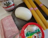 簡単パスタ。7分で、アマトリチャーナ作り方1写真