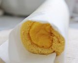 かぼちゃ白餡のモンブランロールケーキ作り方33写真