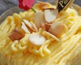 かぼちゃ白餡のモンブランロールケーキ作り方46写真