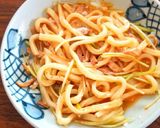 釜玉ネギチャーシューうどん作り方9写真