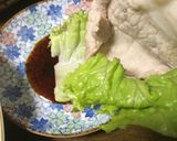 タジン鍋を使った豚肉レタス巻き作り方1写真
