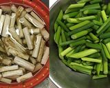 ささみと牛蒡とにんにくの芽の黒胡椒醤炒め作り方2写真