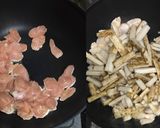ささみと牛蒡とにんにくの芽の黒胡椒醤炒め作り方4写真