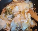 鶏のミンチと白菜のレモン炒め煮【男飯】作り方3写真
