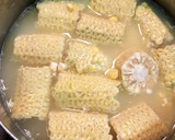 生とうもろこしを使った濃厚スープ作り方3写真