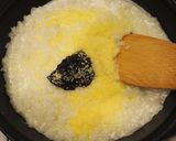 かき醤油のり佃煮のチーズリゾット作り方4写真