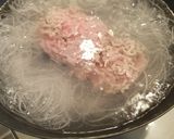 青梗菜とひき肉と春雨の和え物作り方3写真
