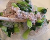 青梗菜とひき肉と春雨の和え物作り方7写真