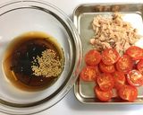 旨!ツルっと汁なし☘️ツナトマ素麺作り方1写真