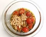 旨!ツルっと汁なし☘️ツナトマ素麺作り方3写真
