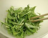 隙間おかず♪水菜の塩昆布おかか和え作り方3写真