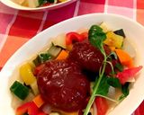 煮込みハンバーグ&野菜のスープ煮作り方11写真