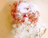万願寺唐辛子と椎茸の海老しんじょう揚げ作り方1写真