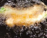 万願寺唐辛子と椎茸の海老しんじょう揚げ作り方5写真