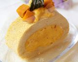 かぼちゃ白餡のモンブランロールケーキ作り方51写真