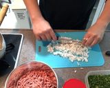 オートミール入りワンタンスープ作り方1写真