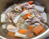鶏もも肉とみょうが、根菜の酢煮作り方4写真