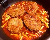初心者向け、煮込みハンバーグ作り方8写真