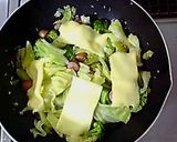春キャベツの✿とろけるチーズ蒸し煮作り方3写真