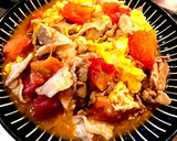 【簡単 男の手料理】5分トマト卵豚肉炒め作り方4写真
