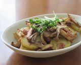 新じゃがとエリンギと舞茸の梅バター醤油作り方6写真