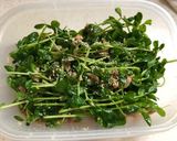 ☆ごま油香る豆苗とツナの和え物☆作り方4写真