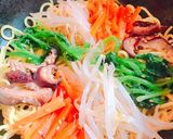凄く美味しい！ビビンバ風 石焼きそば作り方5写真