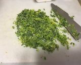 からし菜入りヘルシーチキンナゲット作り方1写真