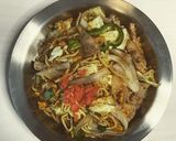 シルクロードの豚玉焼きそば作り方6写真