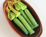 花ズッキーニのリゾット詰めチーズグリル作り方15写真