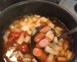 新たまねぎとトマトのコンソメスープ。作り方3写真