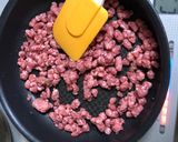 ナスとひき肉とサラダに豆炒めタイカレー味作り方4写真
