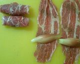 レンジで簡単♫♬豚肉とみょうがの蒸し物作り方1写真