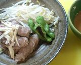レンジで簡単♫♬豚肉とみょうがの蒸し物作り方3写真