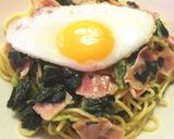 いちいち茹でない ポパイエッグパスタ作り方12写真