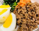 そぼろと2種のナムルの4色丼作り方4写真