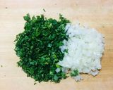 ケールとサーモンの豆乳玄米リゾット作り方1写真