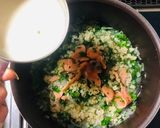 ケールとサーモンの豆乳玄米リゾット作り方4写真