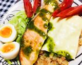 トマトピラフと鮭のジェノベーゼプレート作り方6写真