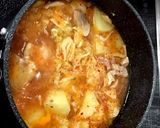 鶏肉とじゃがいものキムチ煮込み作り方4写真