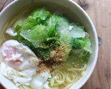 ｍ簡単！半熟卵とレタスの塩ラーメン作り方7写真
