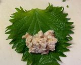 ささみの梅和え大葉巻き作り方2写真