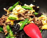 豚肉と生きくらげのふんわり卵炒め＊和風味作り方9写真
