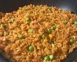 グリーンピース入りカレーチャーハン作り方8写真