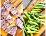 イワシとアスパラのトマト煮込み作り方1写真