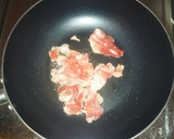 豚こまと、キャベツ、えのきの炒め作り方1写真