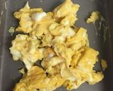 チーズカレー風味の炒り卵作り方2写真
