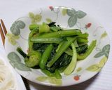 簡単♪小松菜の翡翠炒め♪大量消費可作り方5写真